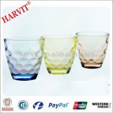 Vajilla al por mayor Drinkware Vaso de vidrio con fondo redondo / Wine Glass italiano tallado